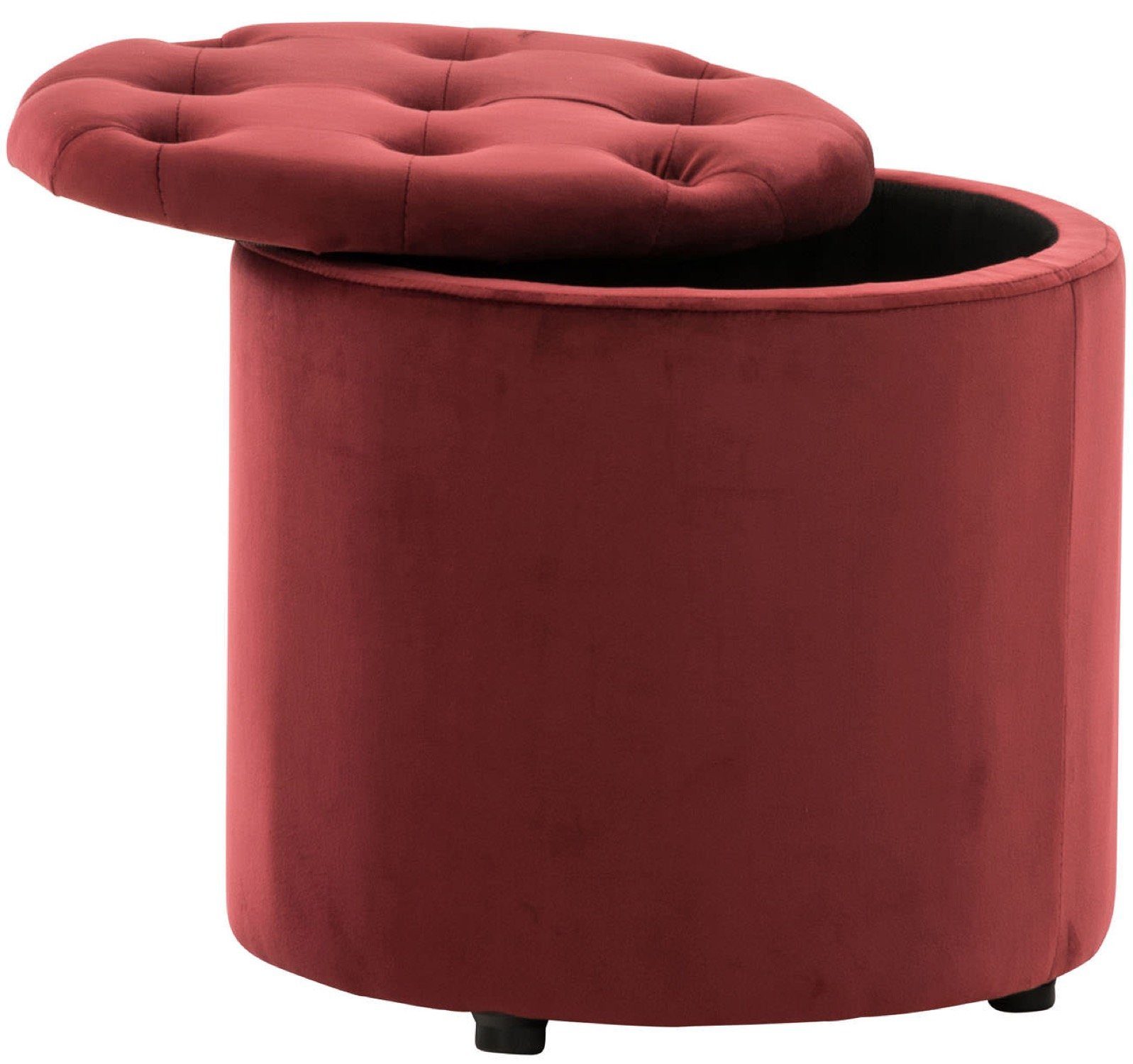 TPFLiving Sitzhocker Paris - Stylischer Samthocker günstig online kaufen