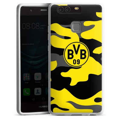 DeinDesign Handyhülle BVB Borussia Dortmund Fanartikel BVB Camo, Huawei P9 Silikon Hülle Bumper Case Handy Schutzhülle Smartphone Cover
