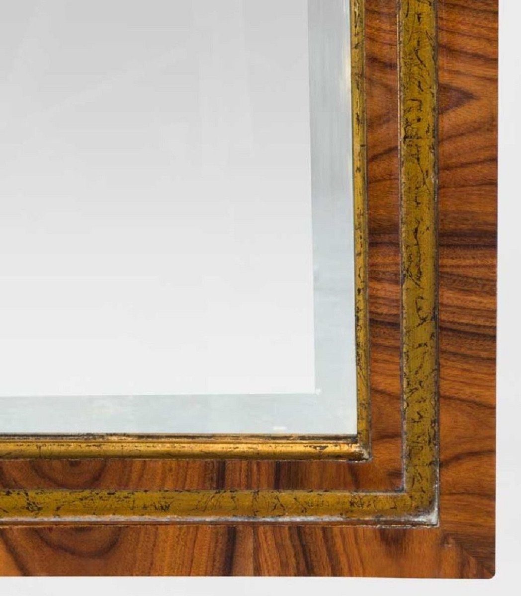 Möbel Braun H. Spiegel Luxus Barockstil 60 Casa Wandspiegel / x Massivholz Edler 135 x Padrino - - Barockspiegel 3 cm Barock Gold im Barock Antik