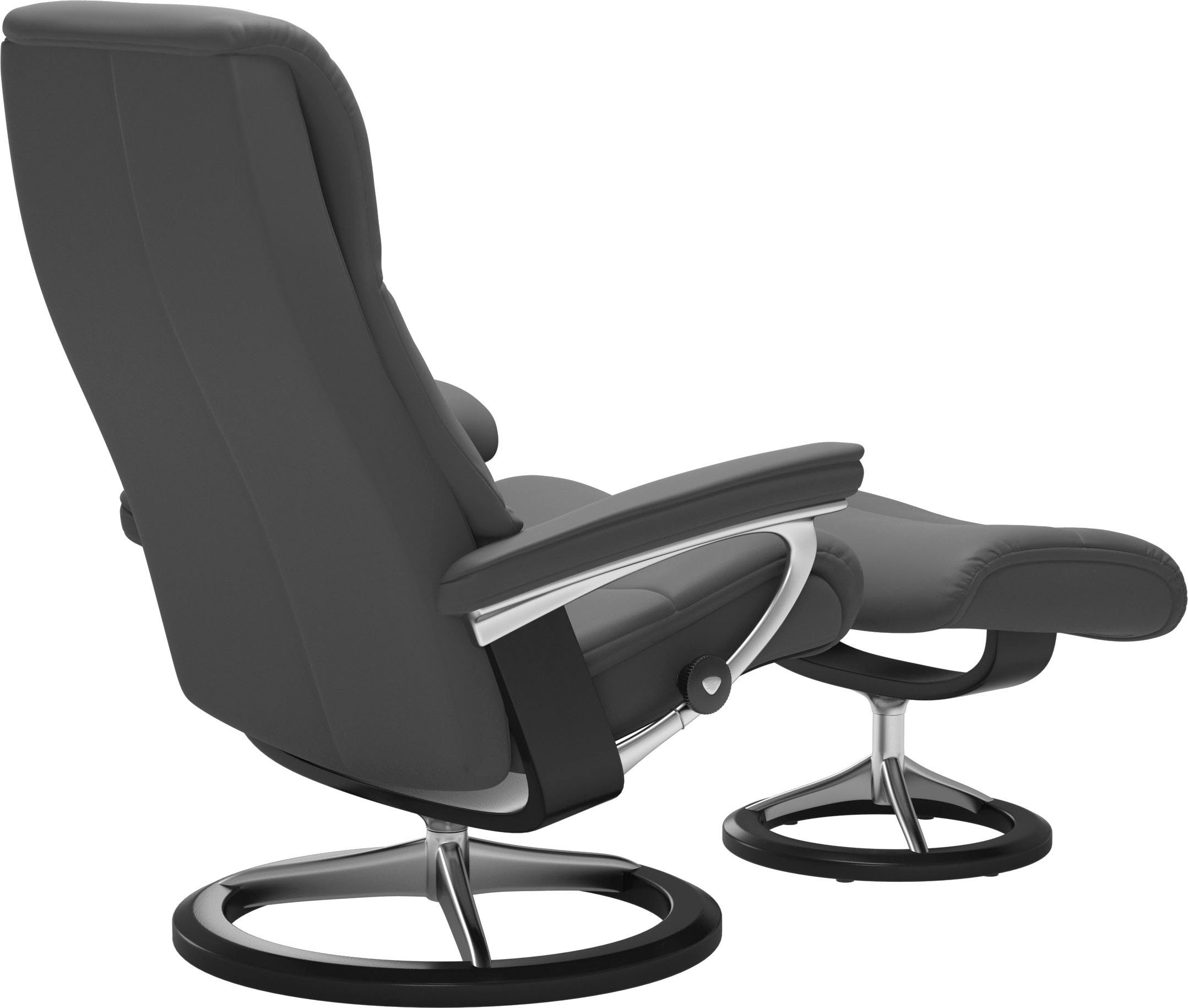 Hocker), S,Gestell View Base, Schwarz Größe (Set, Relaxsessel mit Stressless® mit Signature Relaxsessel