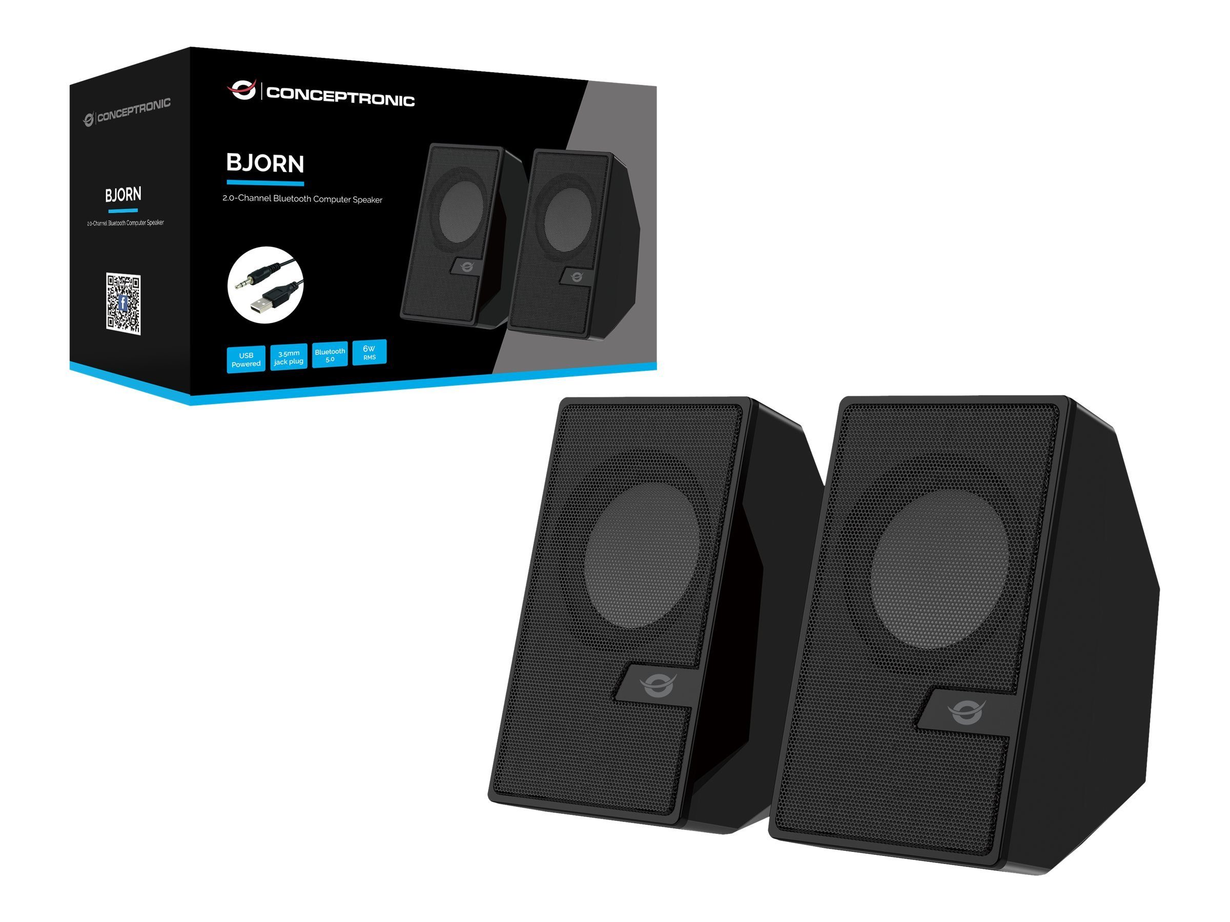 Bluetooth Lautsprecher CONCEPTRONIC 2.0 PC-Lautsprecher Conceptronic