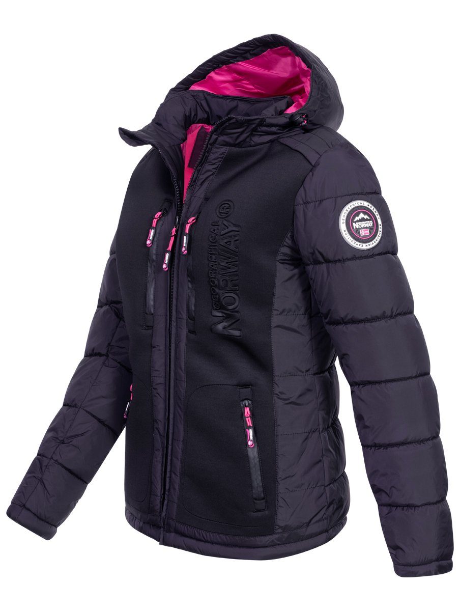 Geographical Norway Steppjacke Geographical Norway Damen Winter Jacke Steppjacke Parka Geteppt Winterjacke
