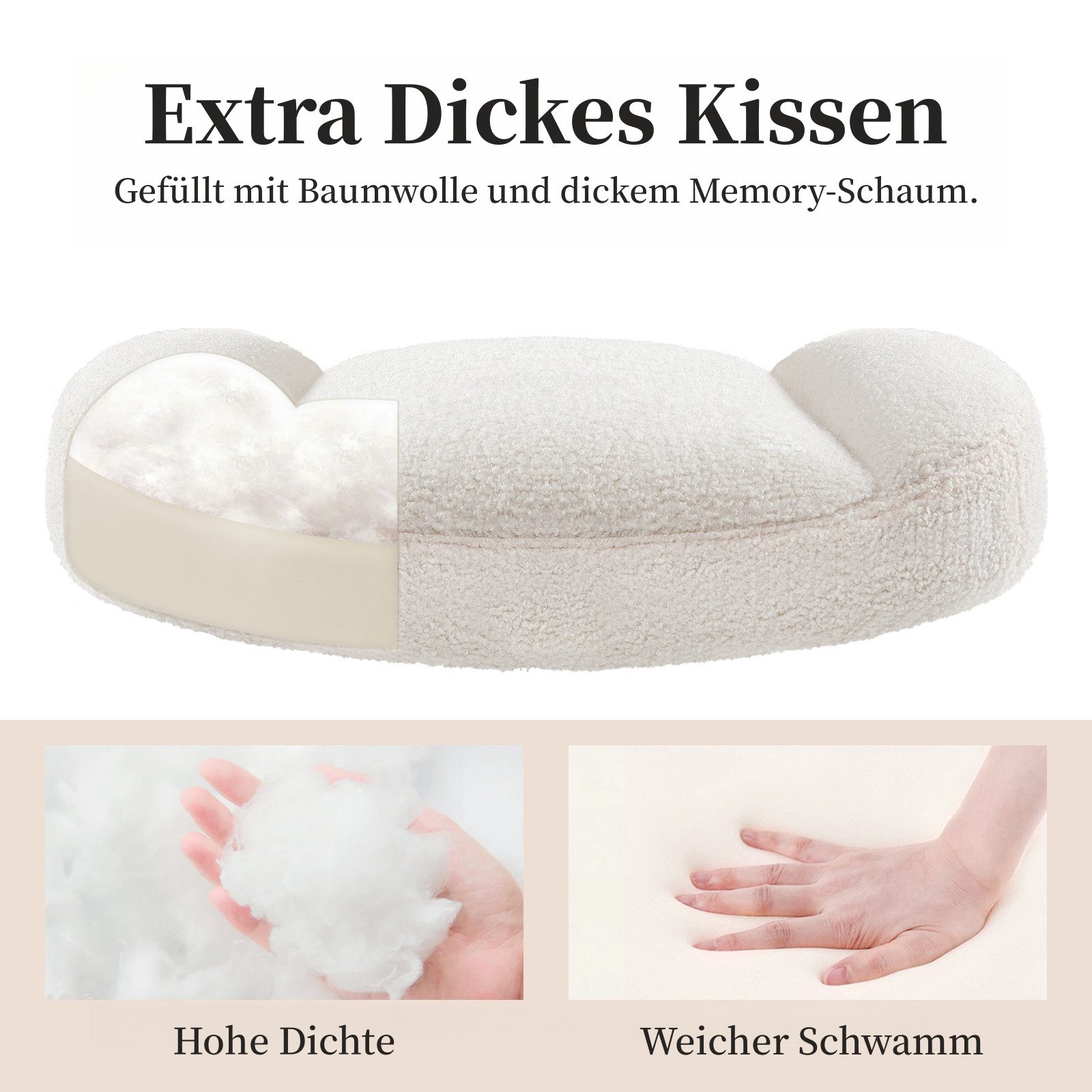 Intimate WM Heart Bürostuhl ohne Armlehne, Ergonomisch Schreibtischstuhl mit Rollen, Höhenverstellbar Schminktisch Stuhl mit Mittlerer Rückenlehne – Bild 3 von 5