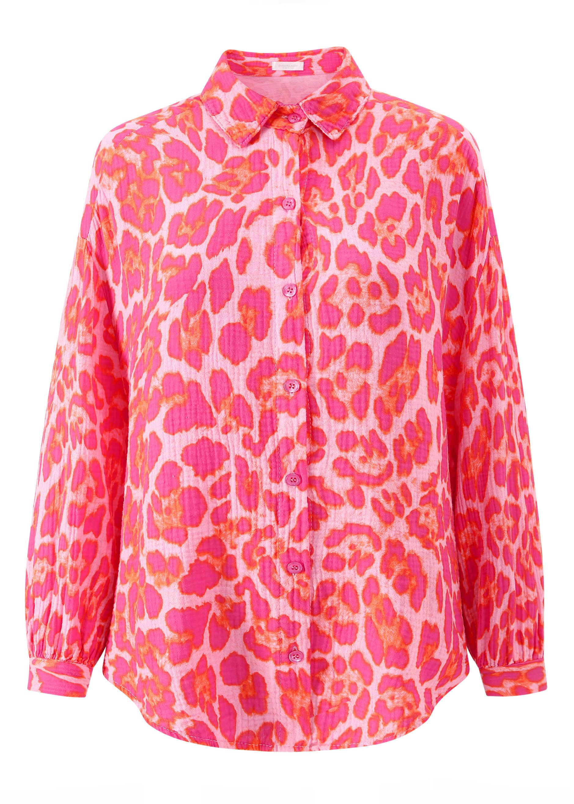 SASSYCLASSY Longbluse Musselin Bluse mit hellen Streifen für Damen Baumwoll günstig online kaufen