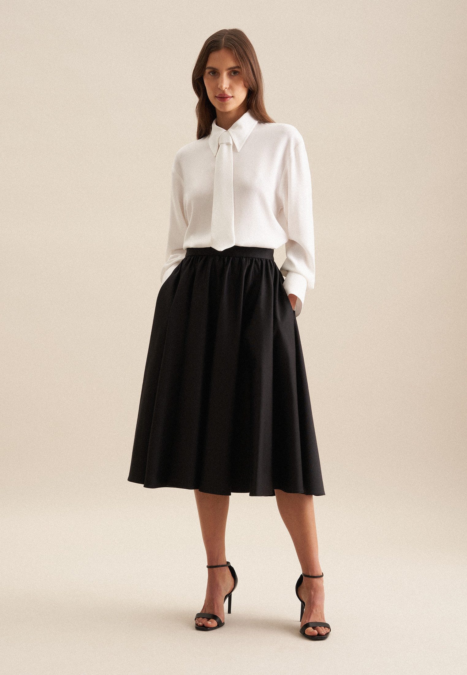 seidensticker Midirock Schwarze Rose