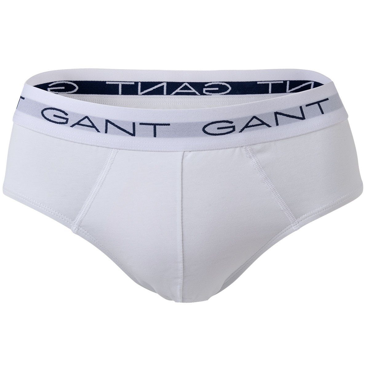 Grau Pack Slip Gant Cotton Briefs, 3er - Slips, Herren Stretch