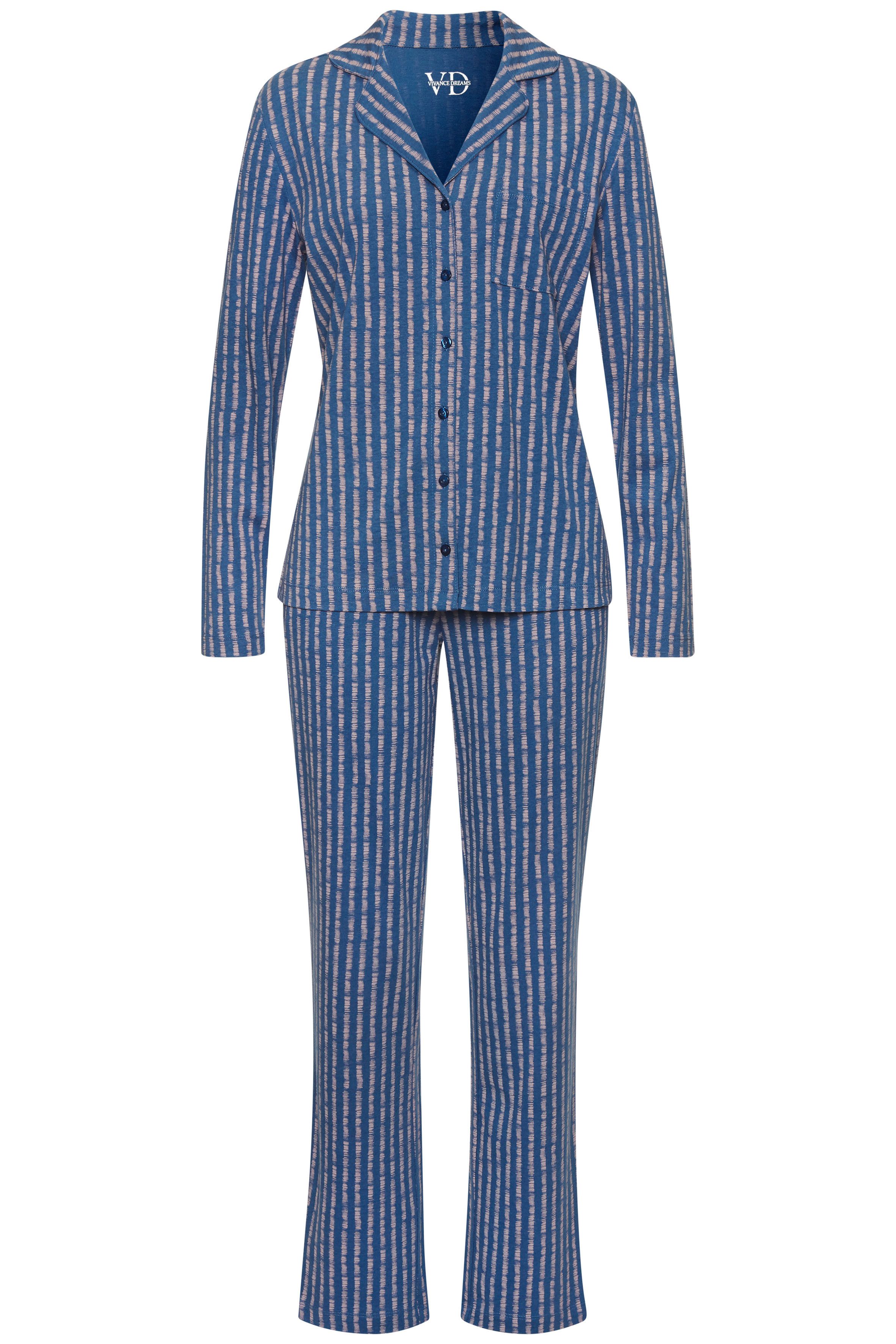Vivance Dreams Pyjama (Set, 2 tlg) Mit schönem Muster