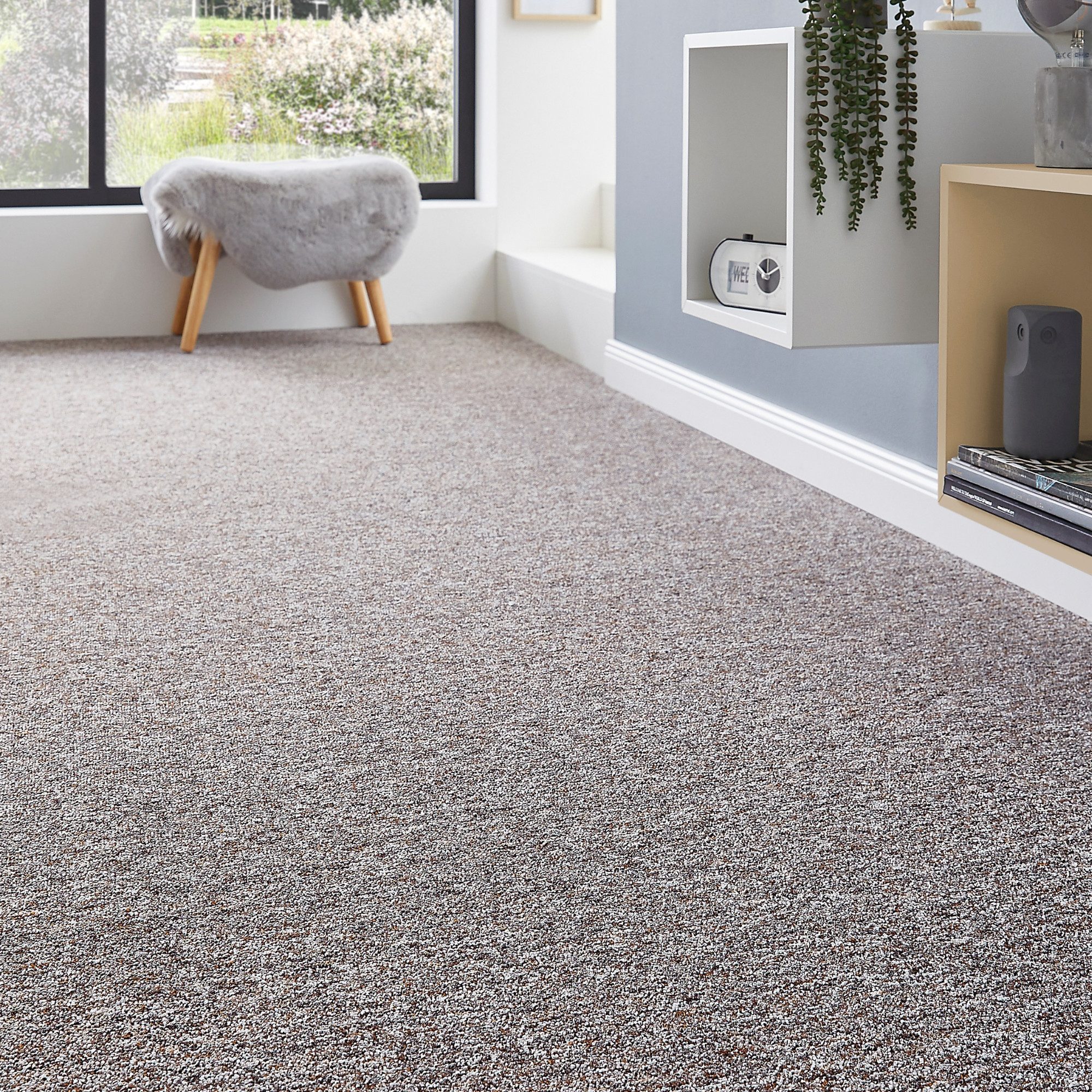 Andiamo Teppichboden Gambia, Feinschlinge, Made in Belgium, rechteckig, Höhe: 7,2 mm, meliert, Breite 400 cm oder 500 cm, strapazierfähig, pflegeleicht