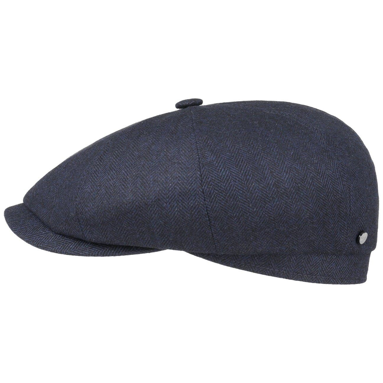 Stetson Flat Cap (1-St) Schirmmützen mit Schirm, Made in Germany dunkelblau