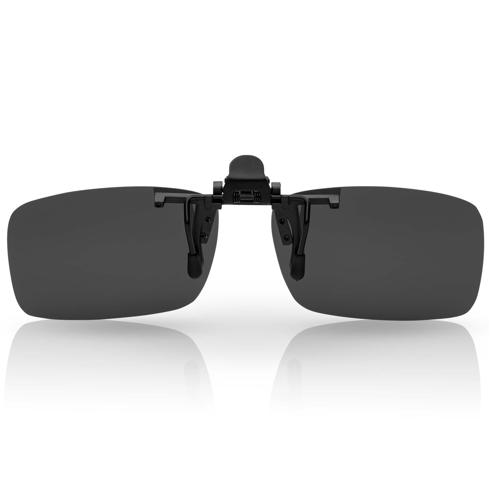 Sonnenbrille polarisierten Aufsatz (1-St) Linsen BEZLIT mit Clip Schwarz Polarisiert On Brillen Eyewear