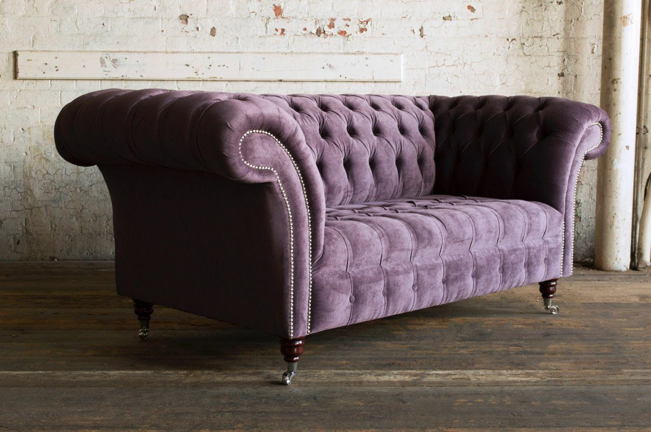 Sofa Luxus #Z1, in Garnitur Europe Polster Sitz 3-Sitzer Chesterfield Couch Made Textil Design JVmoebel