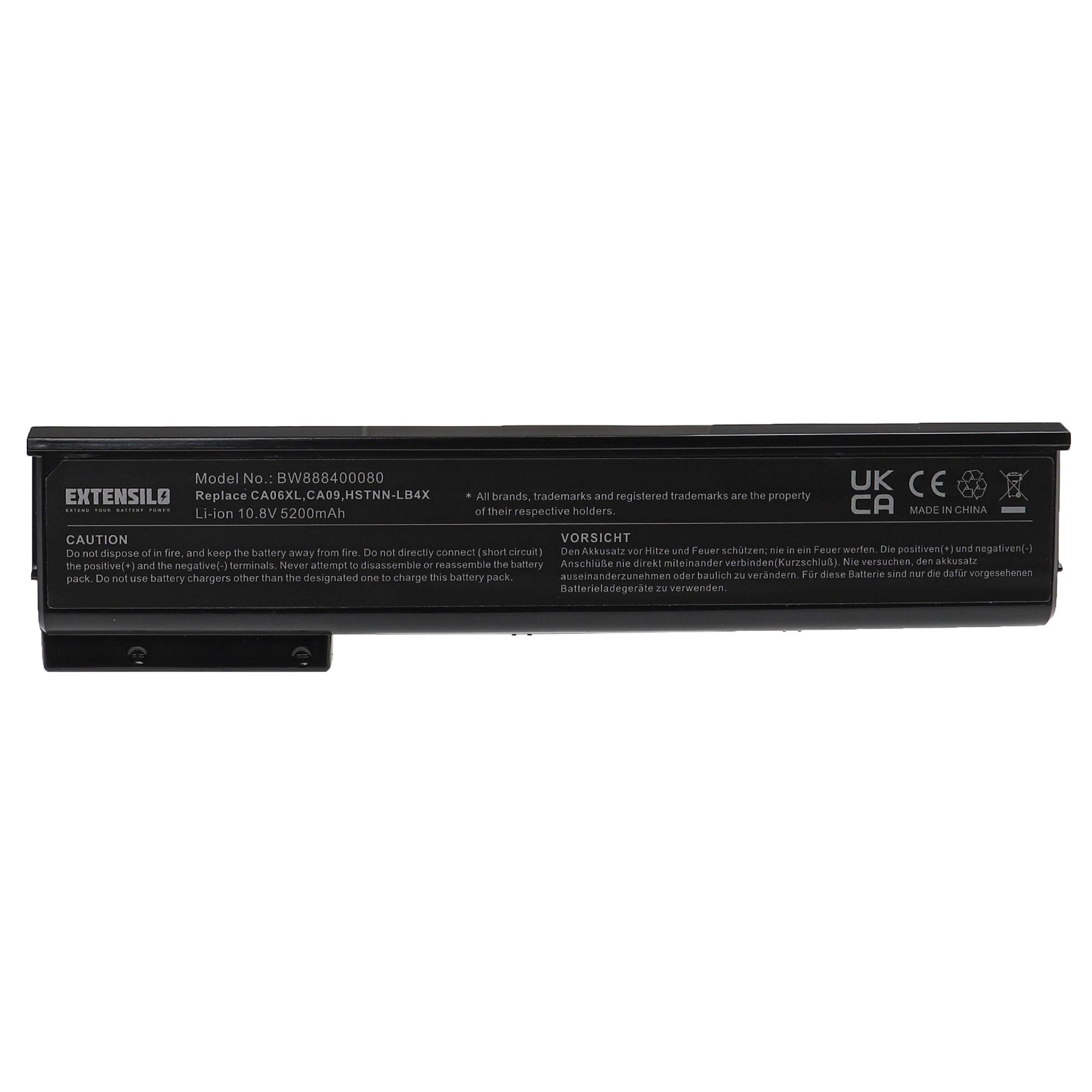 Ersatz mAh 718678-221, für 718755-001 718677-422, 5200 Notebook Extensilo Li-Ion) HP 718678-421, für 718677-421, 10,8V, / 718678-241, 718754-001, Computer Laptop-Akku (5200mAh,