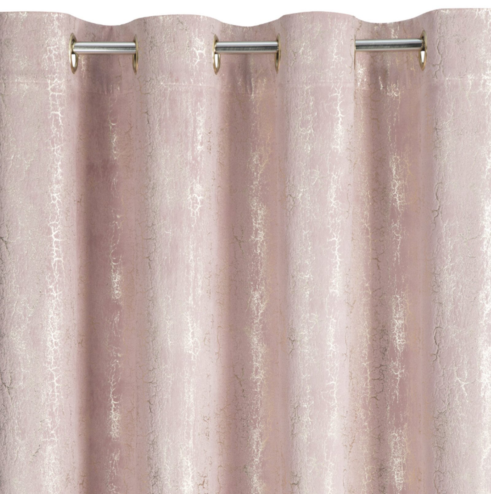 Eurofirany Vorhang Glamour Vorhänge zum Wohnzimmer Kräuselband Tunnelzug (1 St), Ösen, blickdicht, Polyester