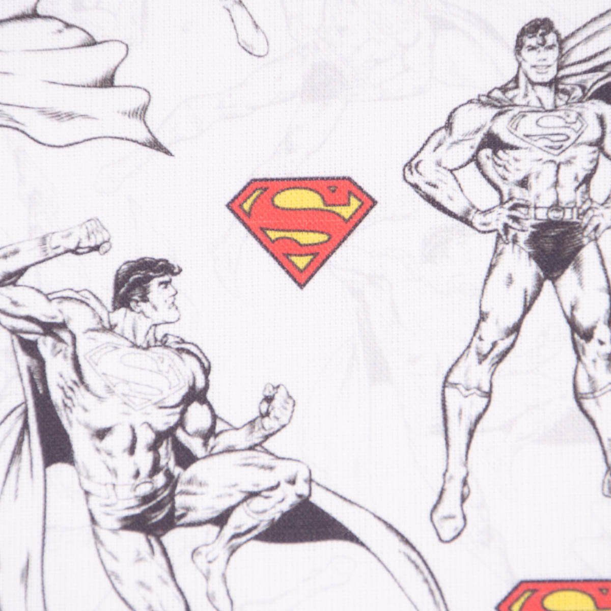 SCHÖNER LEBEN. Stoff »Baumwollstoff Popeline Digitaldruck Superman weiß  schwarz rot gelb 1,5m Breite« online kaufen | OTTO