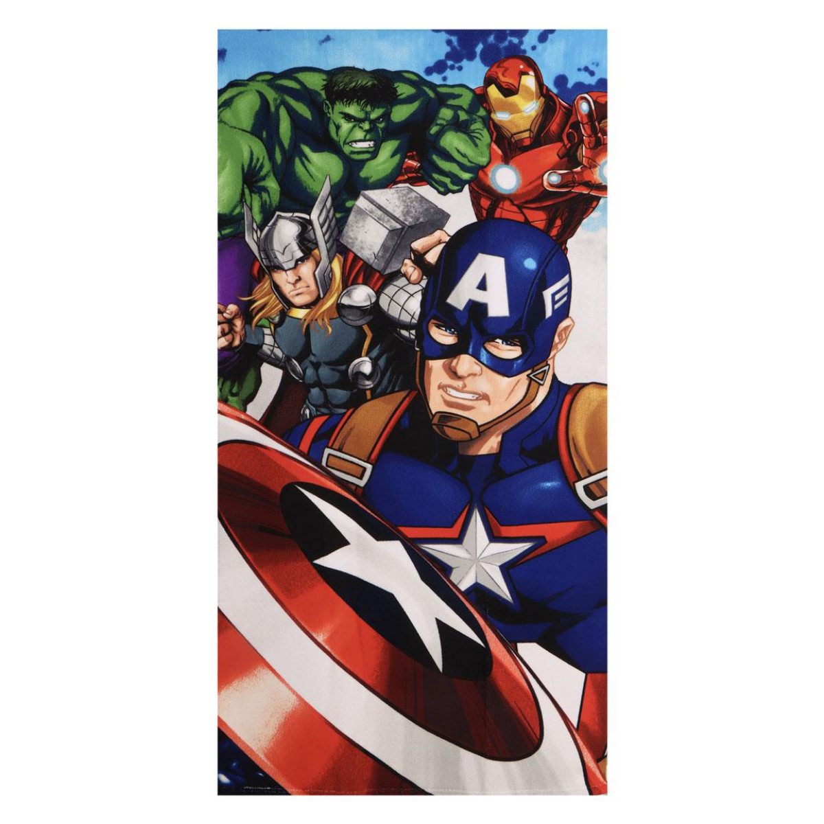 MARVEL Strandtuch Avengers Polyester Strandtuch 70 × 140 cm 250 gsm