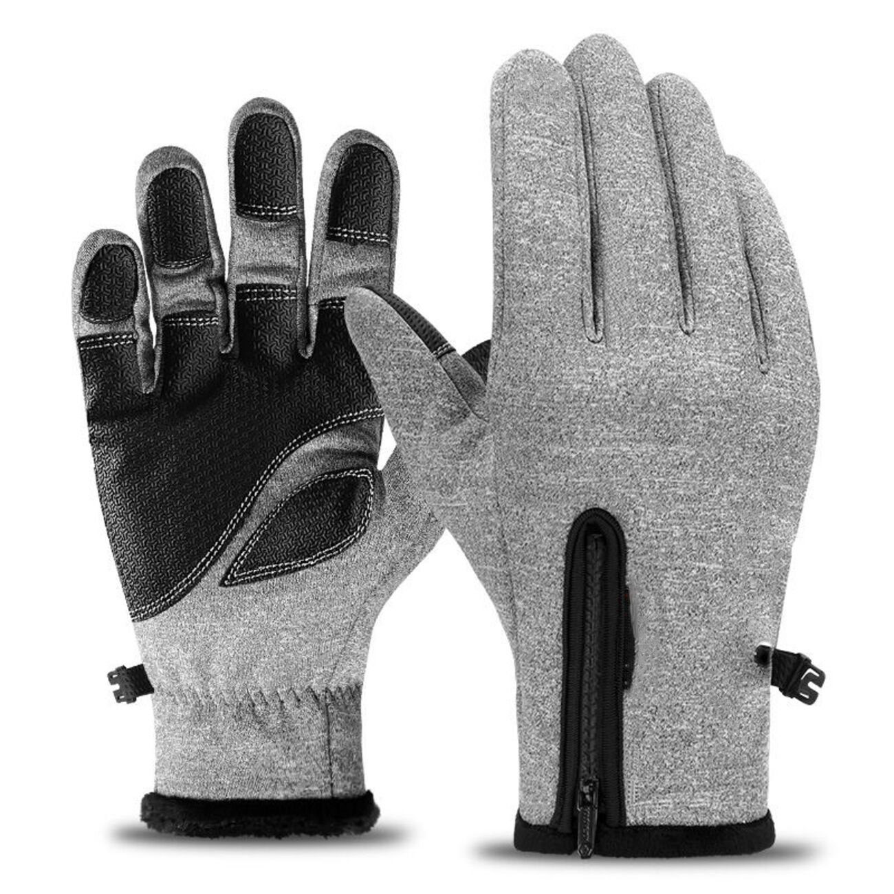 Devenirriche Strickhandschuhe Handschuhe Herren Damen Touchscreen Wasserabweisend Winddicht (XL)