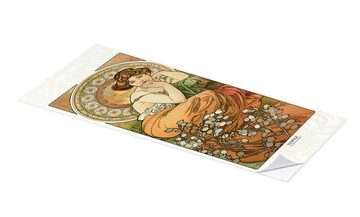 Posterlounge Wandfolie Alfons Mucha, The Precious Stones - Topaz, Wohnzimmer Malerei