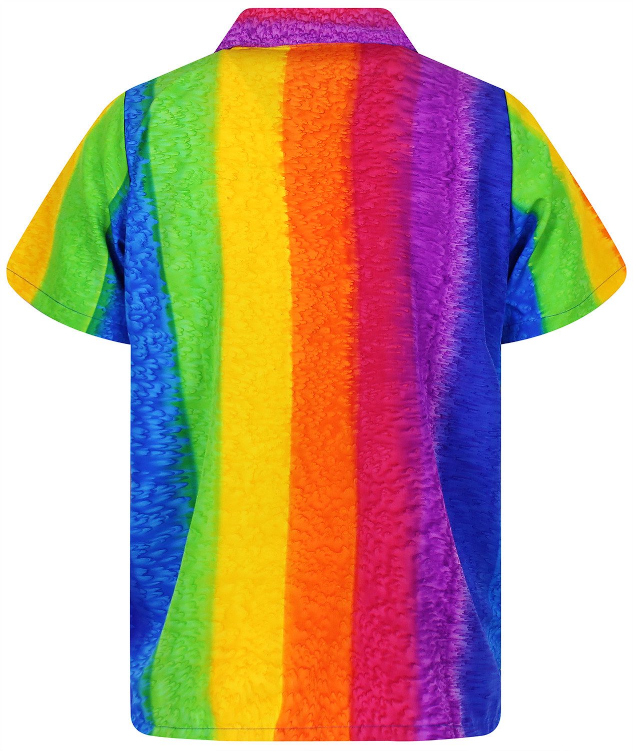 King Kameha Hawaiihemd Rainbow Funky Hawaii-Hemd Kurzarm Front-Tasche Styli günstig online kaufen