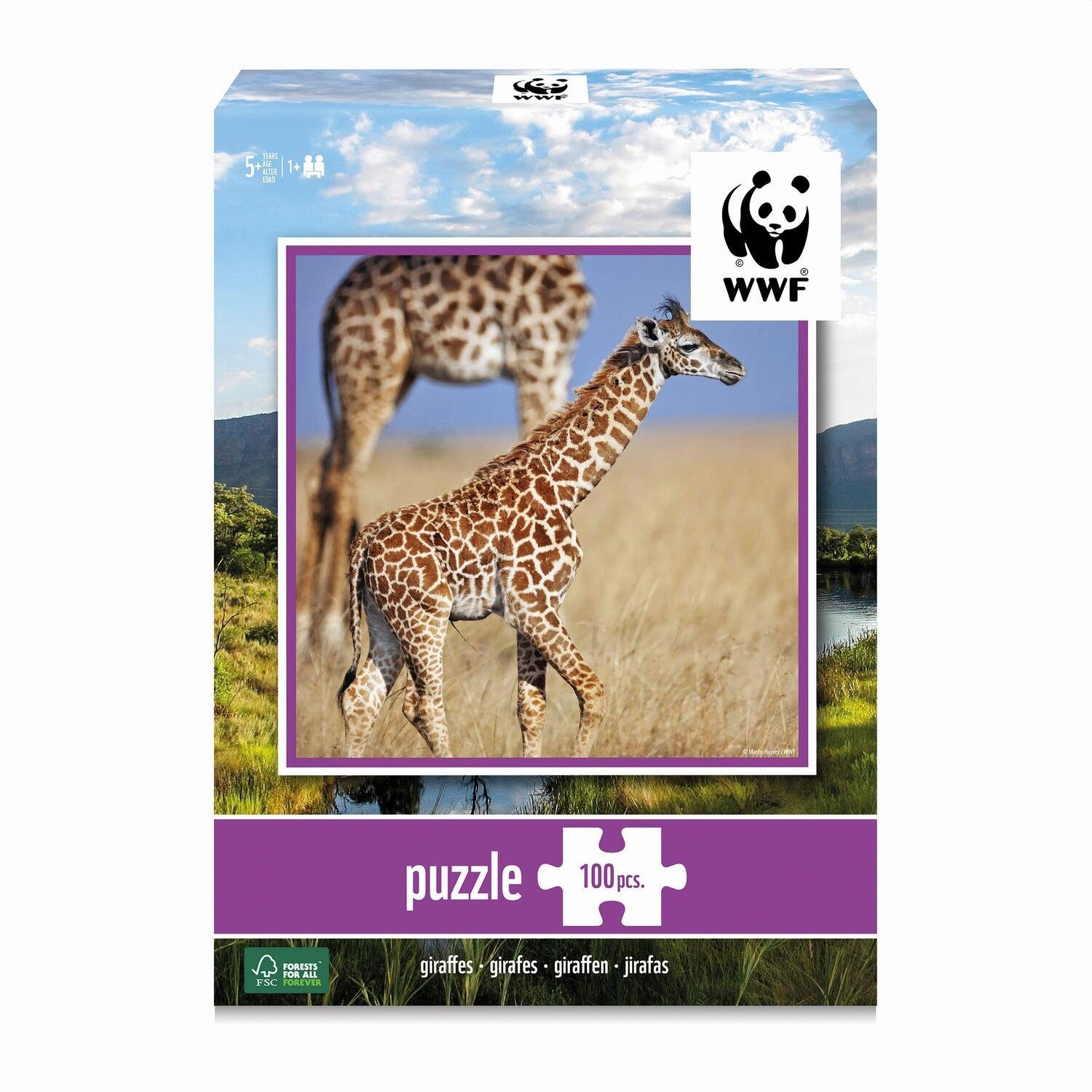 Carletto Puzzle AMBASSADOR - Giraffen 100 Teile, 100 Puzzleteile