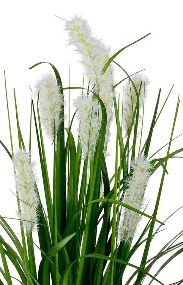 Kunstblume dekojohnson Künstliches Pampasgras als natür Kunstpflanze, Deko-Pflanze 60 cm Bund stehend dekojohnson, Höhe
