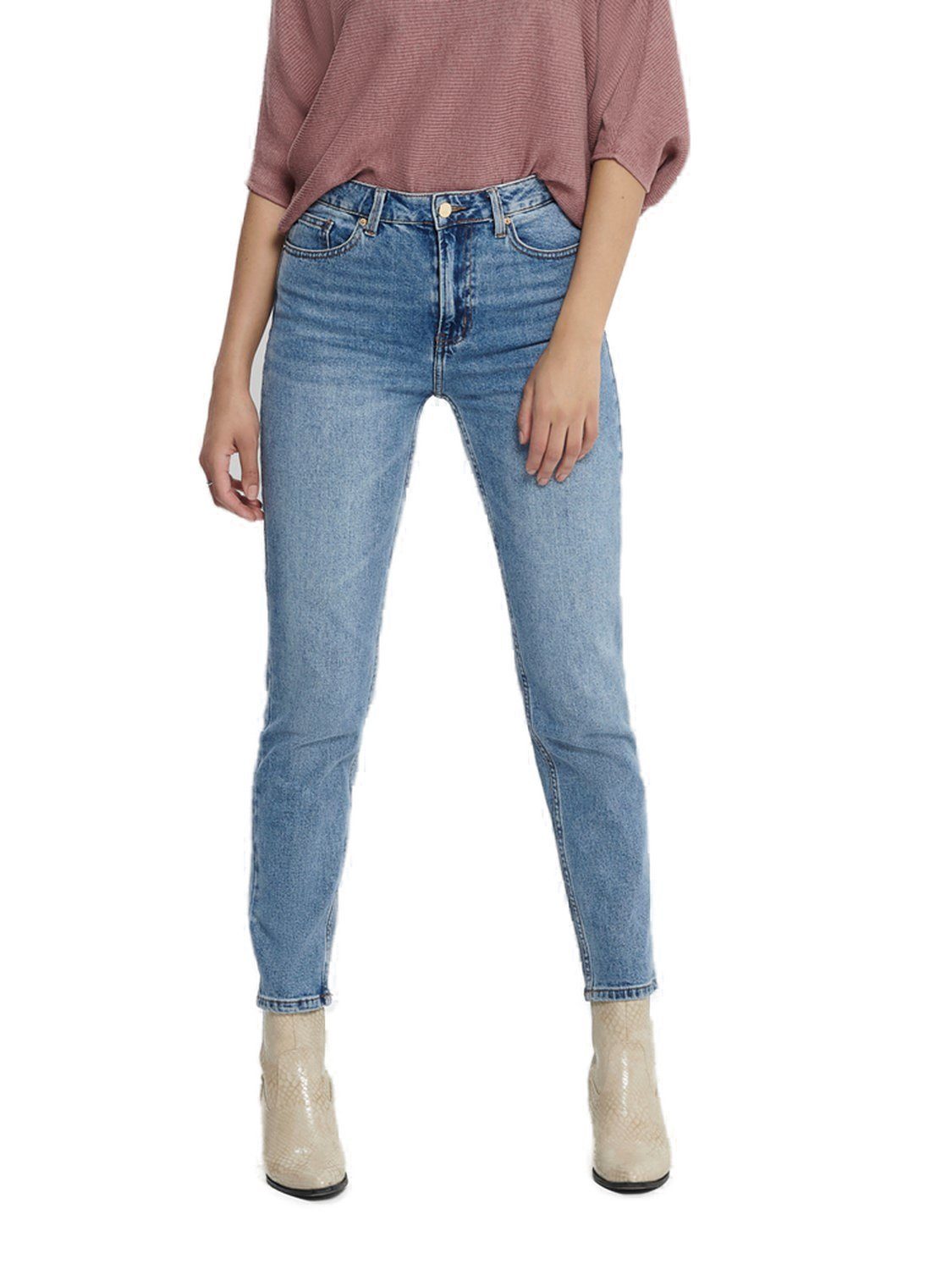 ONLY Straight-Jeans Stretch mit ONLEMILY