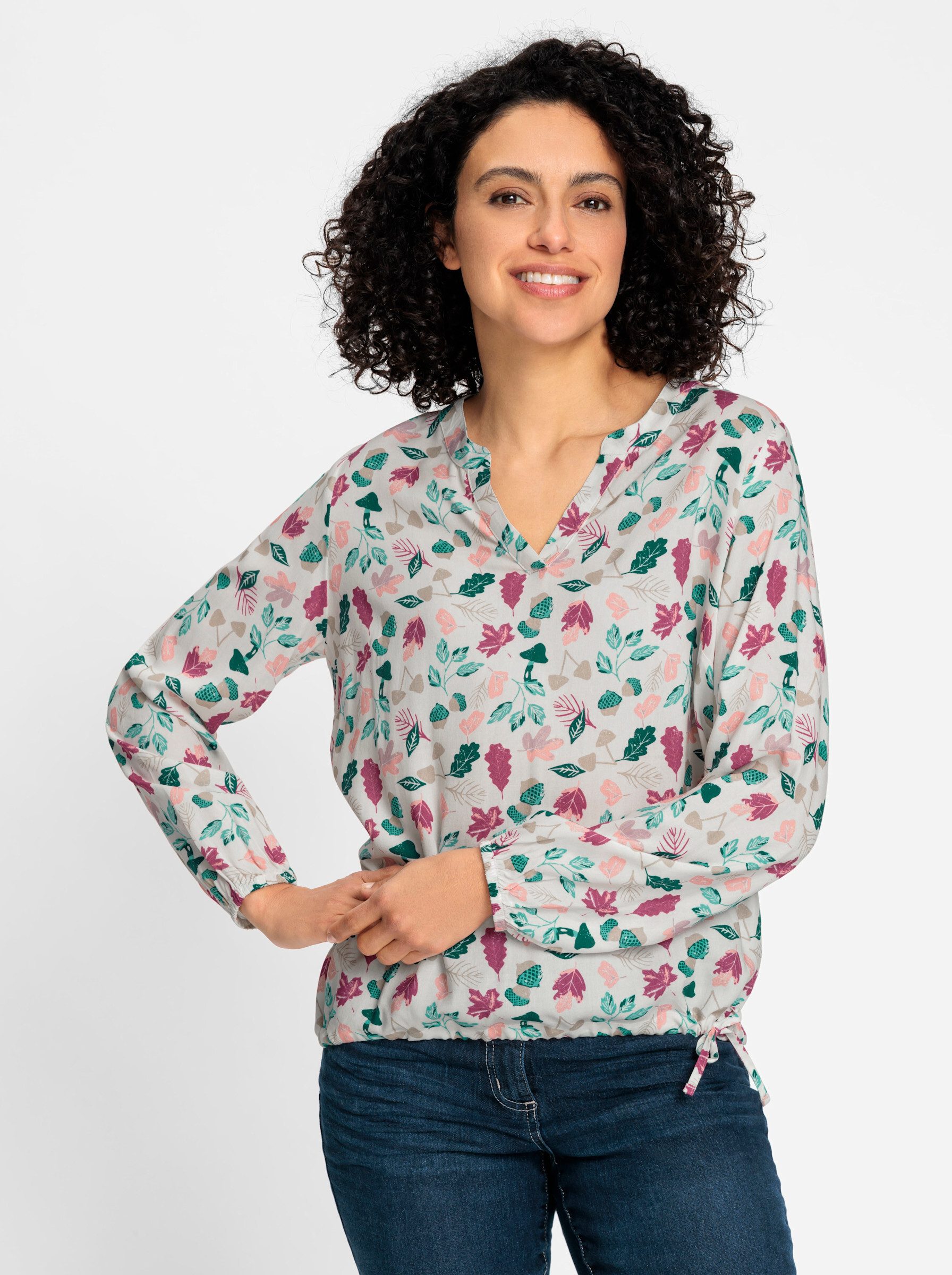 Klassische Bluse Schlupf-Bluse