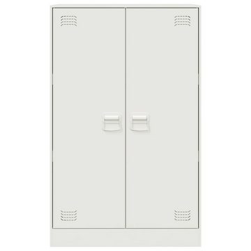 vidaXL Sideboard Sideboard Weiß 67x39x107 cm Stahl (1 St)