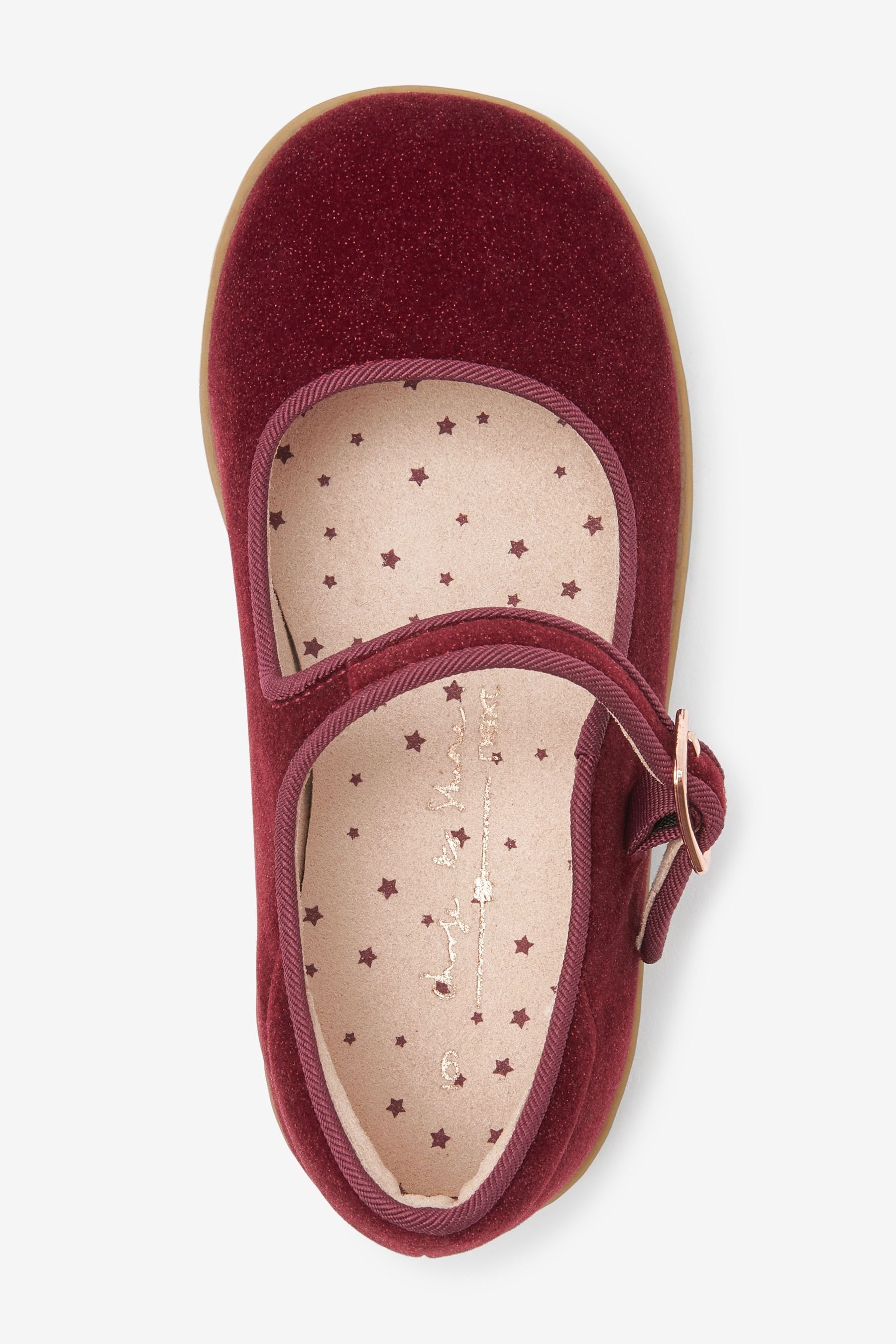Next Mary-Jane-Schuhe T-Strap-Sandale (1-tlg) Velvet Red