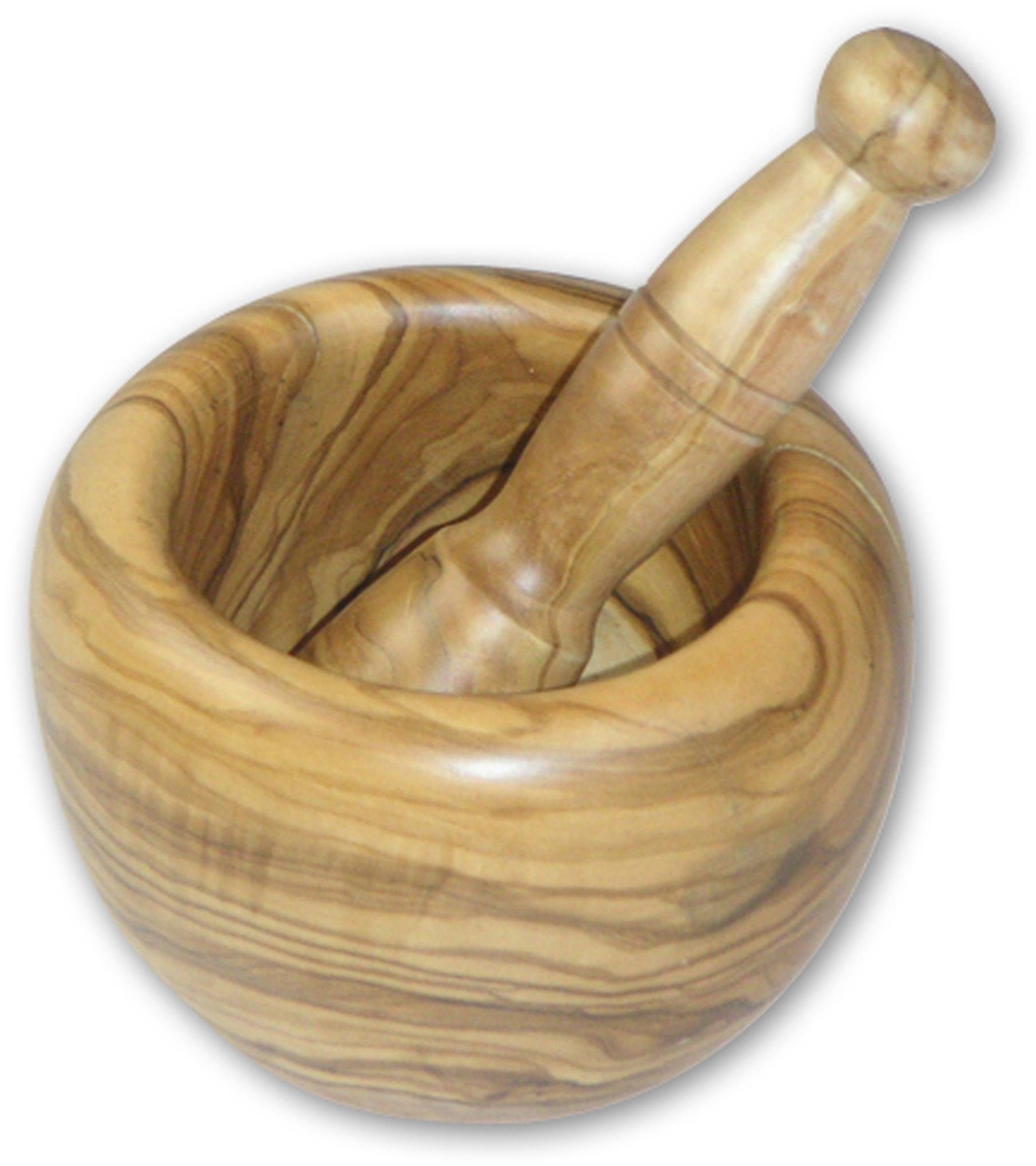 BERARD FRANCE 1892 Mörser, (Set, 2-tlg), Olivenholz