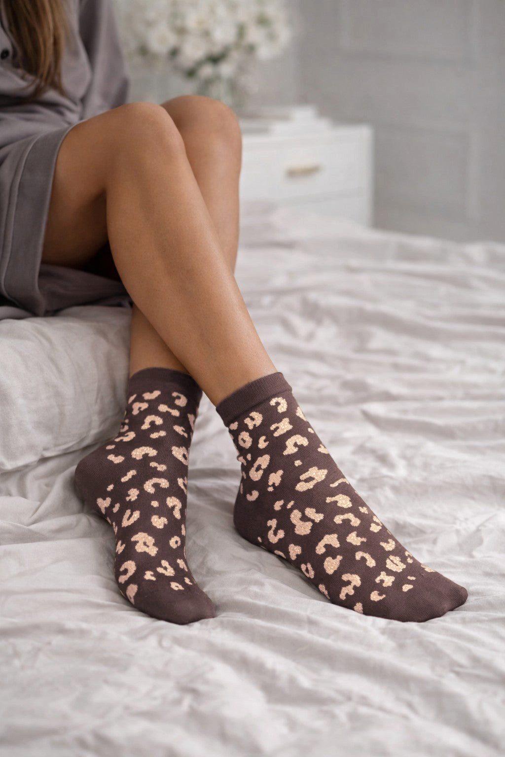 Lycille Socken Leo Socken Damen (Größe 37–41) – Stylische Baumwollsocken viele Farben