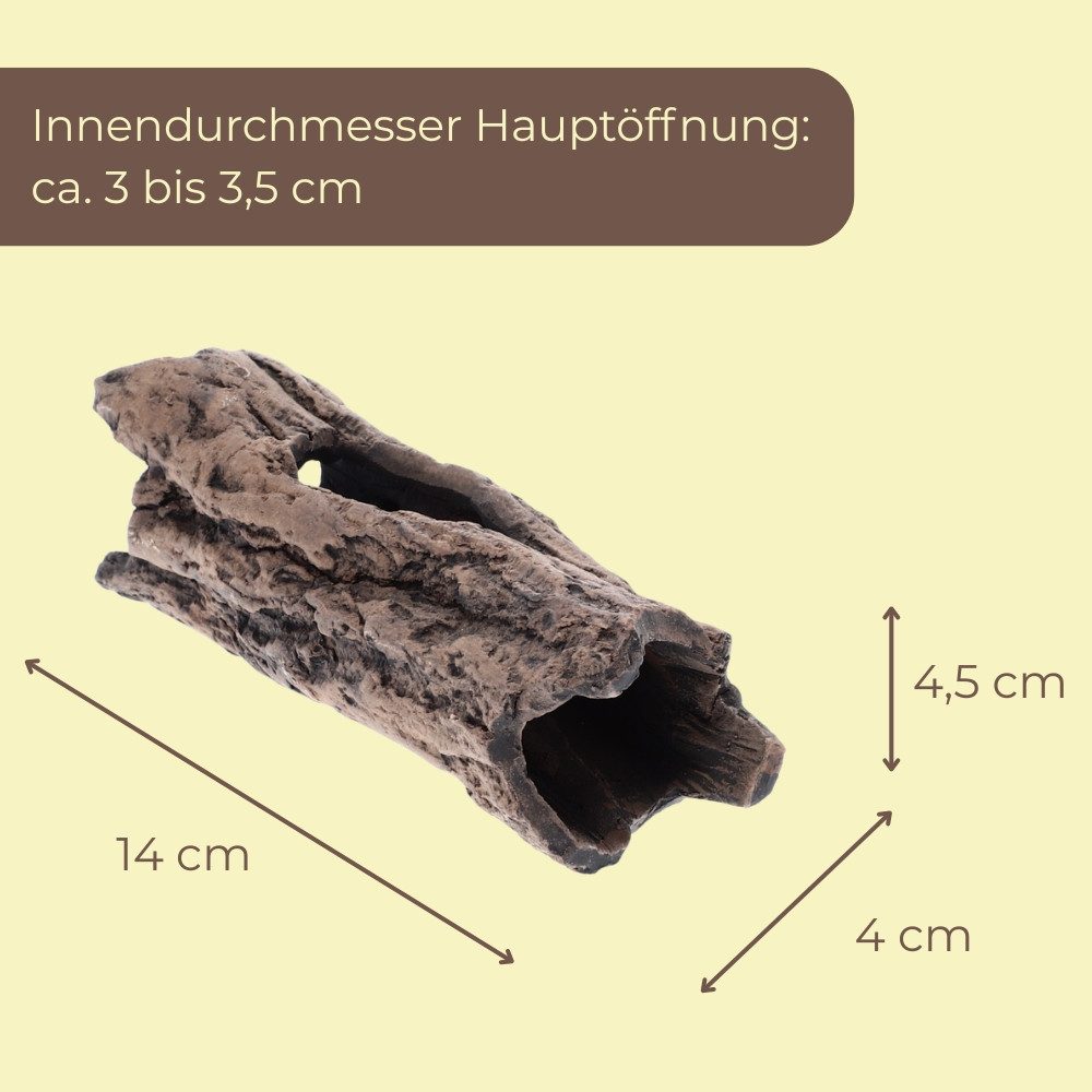 GarPet Aquariendeko Aquarium Deko Höhle Baumstamm Terrarium Deko Aquarium Wurzel Welshöhle