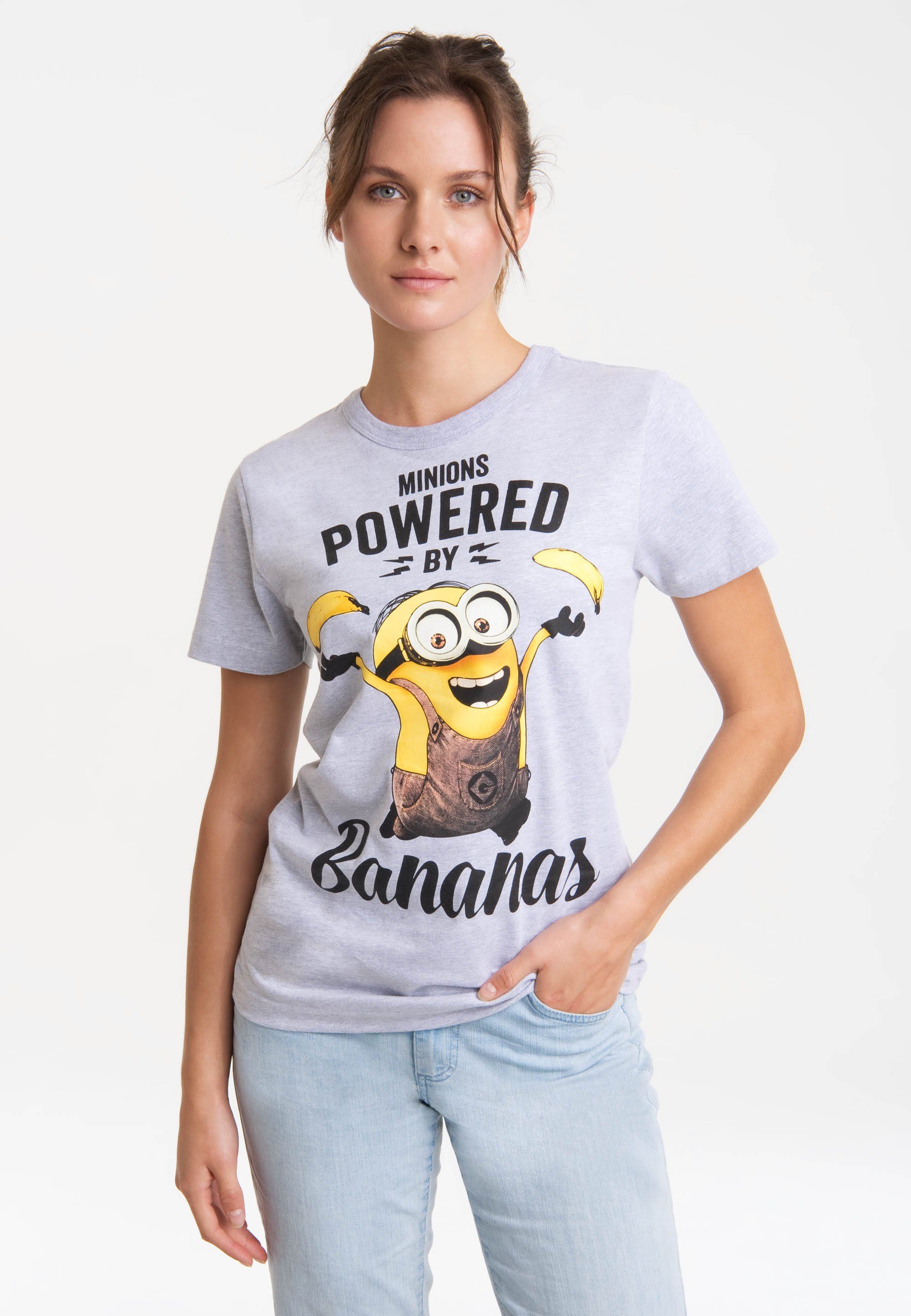 LOGOSHIRT T-Shirt Minions mit Print lizenziertem