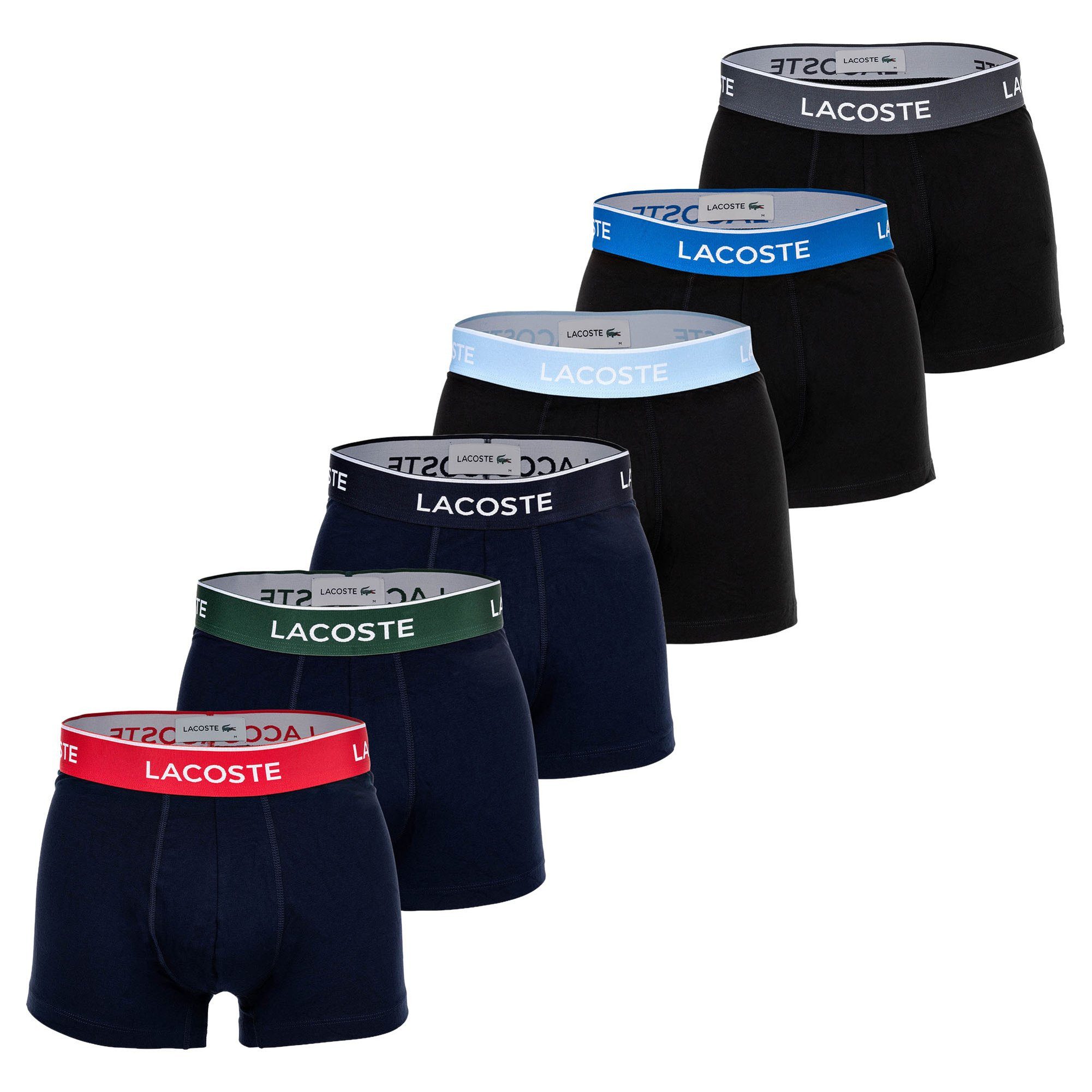 Lacoste Boxer Herren Boxershort 6er Pack Baumwolle (Packung, 6er Pack) günstig online kaufen