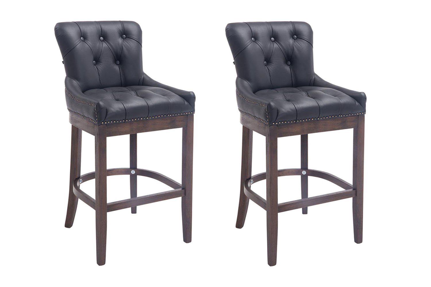 CLP Barhocker Lakewood Echtleder (2er Set, 2 St., 2er), gepolstert