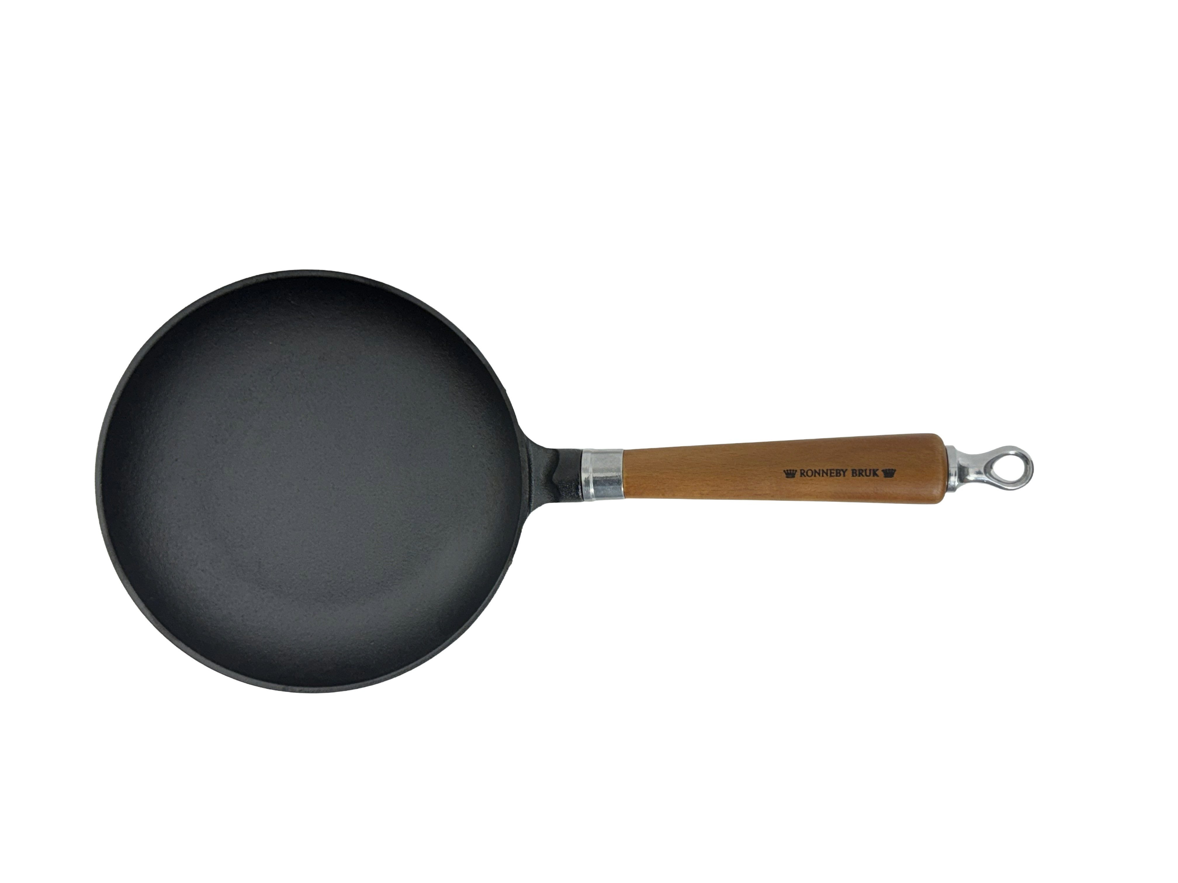 Ronneby Bruk Bratpfanne Maestro, hoch, Ø 20 cm, mit Holzgriff, Gusseisen (1-tlg)