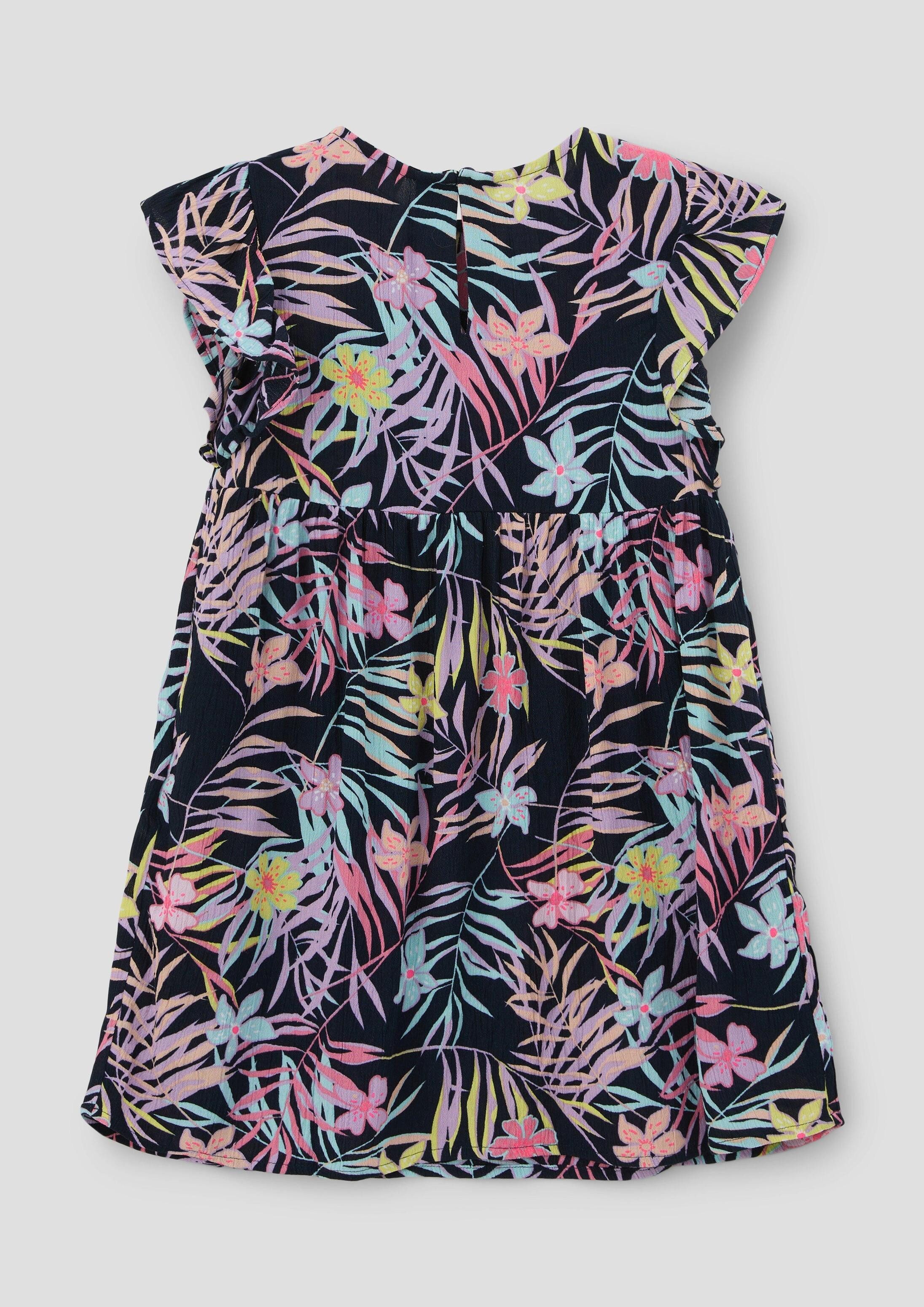 s.Oliver Midikleid Kleid Kleid in Crinkle-Optik