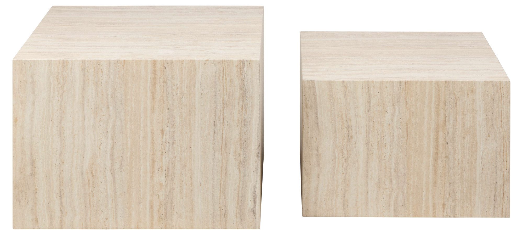 ACTONA GROUP Couchtisch Dice Couchtischsatz, Beistelltisch, Kaffeetisch, Sofatisch, 2er-Set, Mehreren Varianten erhältlich, B: 58/50 cm