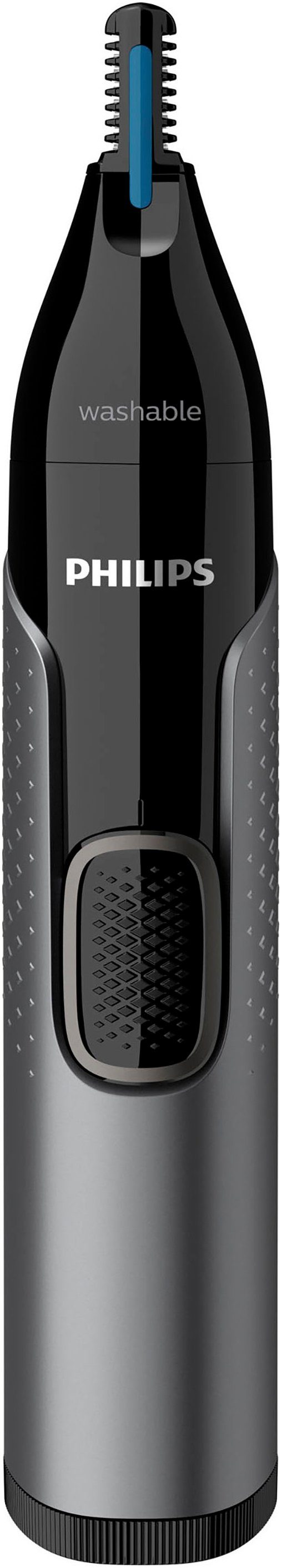 Philips Nasen- und Ohrhaartrimmer NT3650/16, vollständig abwaschbar, inkl. Schutzhülle