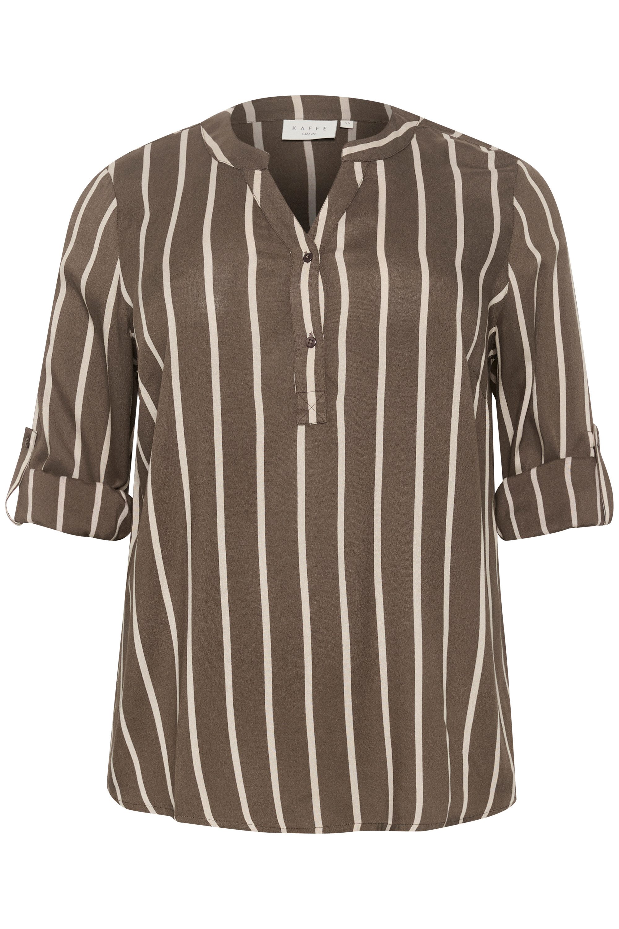 KAFFE Curve Langarmbluse Langarm-Bluse KCsida Große günstig online kaufen