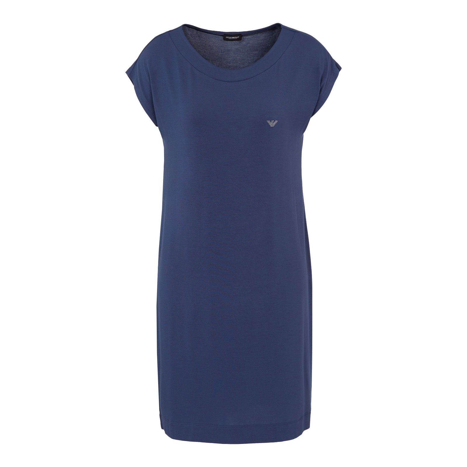 Emporio Armani Nachthemd Night Dress mit Strasssteinen verziertem kleinen Logo