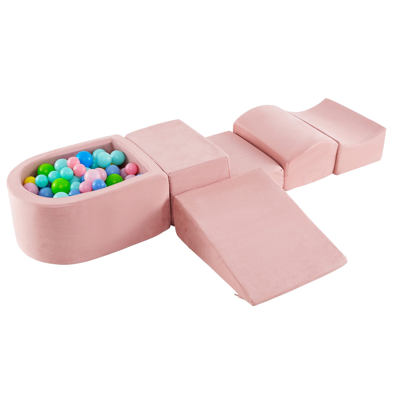 COSTWAY Spielbausteine, 5 TLG. Schaumstoffbausteine für Kinder, Baby