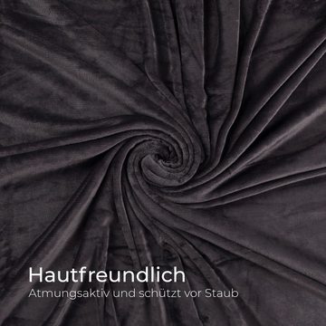 Wendebettwäsche Bettgarnitur 05322, Bestlivings, Mikrofaser, 2 teilig, Cashmere Touch - Bettwäsche 2-tlg - 135x200 + 80x80 - kuschelig weich