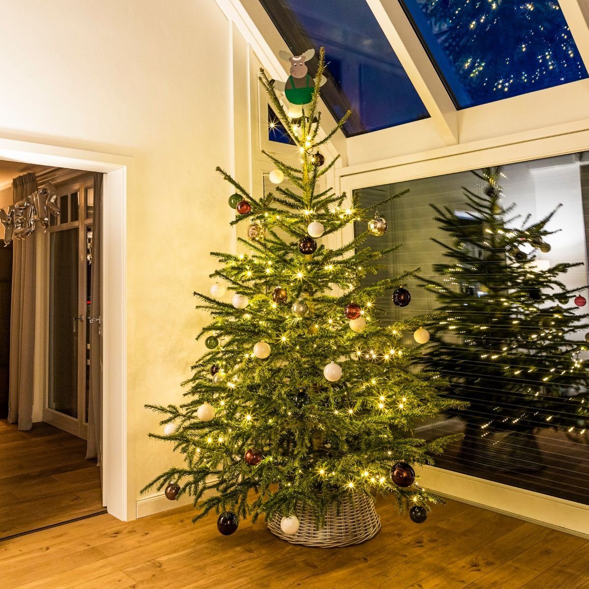 Gravidus LED-Lichterkette 171 LED Weihnachtsbaum Tannenbaum Lichterkette  Baumbeleuchtung Warmweiß