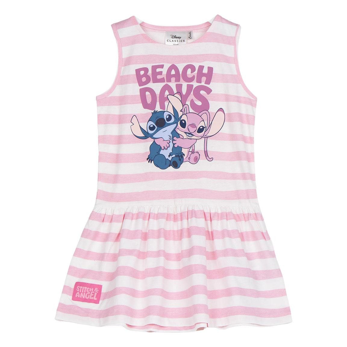 Lilo & Stitch Midikleid Lilo & Stitch Mädchen Kleid aus 100% Baumwolle, Größen 110-152