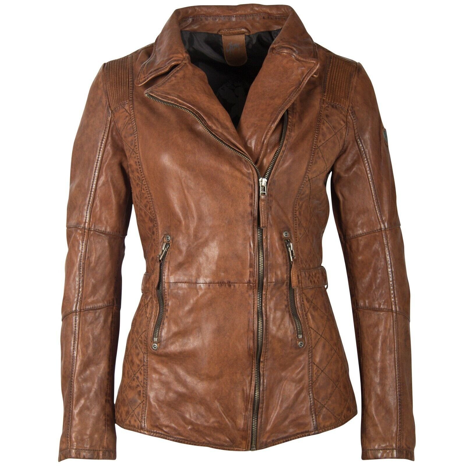 Gipsy Lederjacke GWAdvance aus cognac Leder Lammnappa