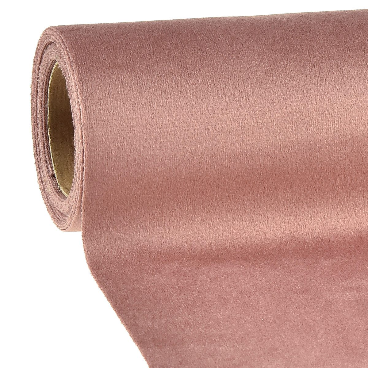 Florists Products Tischläufer Samt Tischläufer Altrosa 28×270cm - Elegante Tischdeko