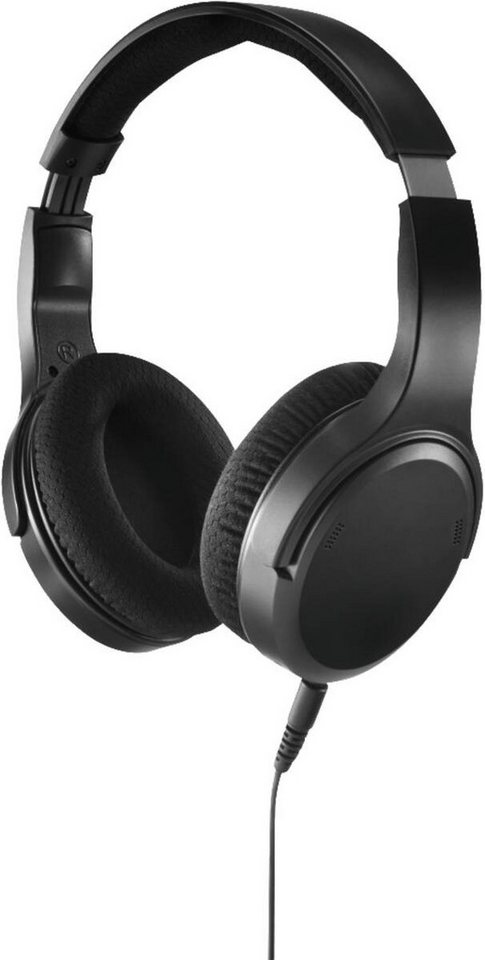 Hama Hama 221846 TV-Kopfhörer, Over-Ear, langes Kabe Kopfhörer Schwarz Over-Ear-Kopfhörer