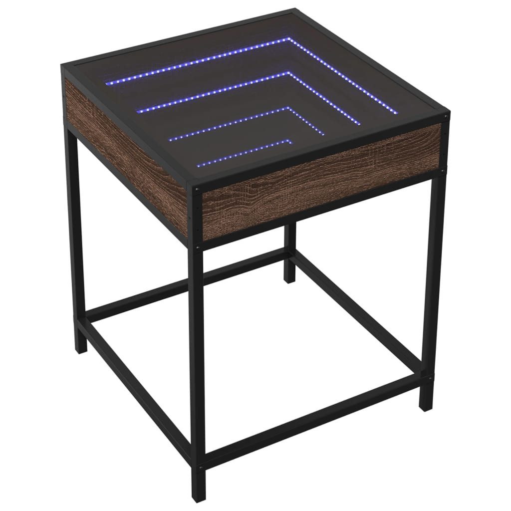 vidaXL Couchtisch Couchtisch mit Infinity-LED Braun günstig online kaufen