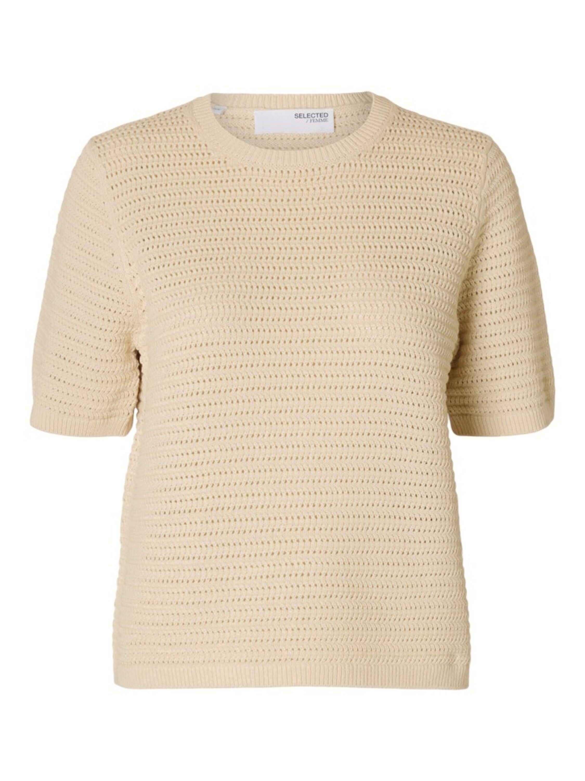 Selected Strickpullover SLFVinna (1-tlg) Lochmuster
