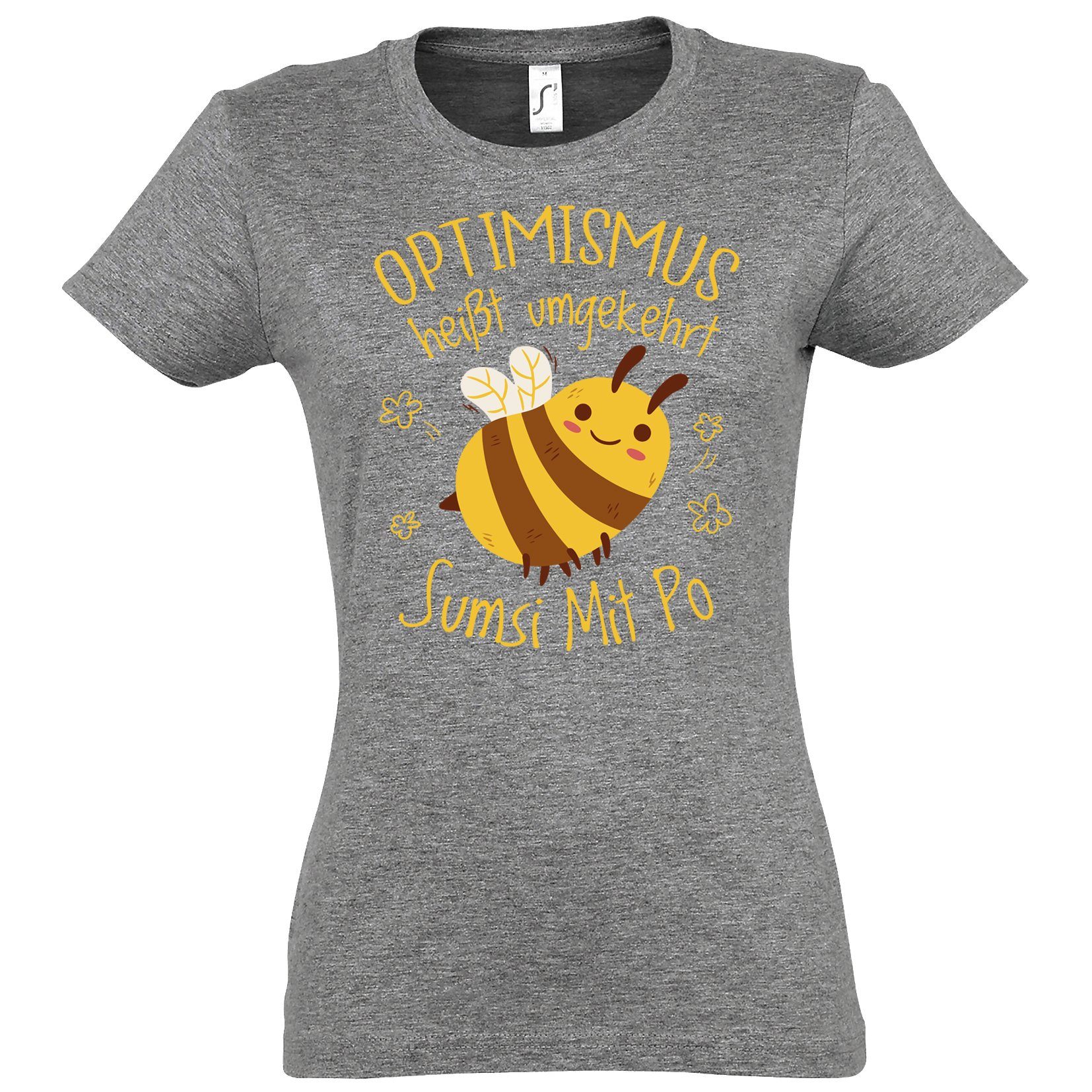 Youth Designz T-Shirt Optimismus heißt umgekehrt günstig online kaufen